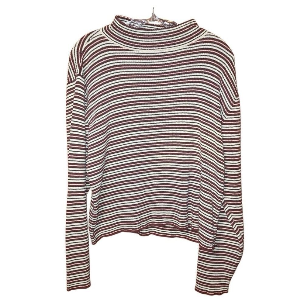 Hanna Andersson mock neck striped long sleeve thick shirt XL 90” inspired #751